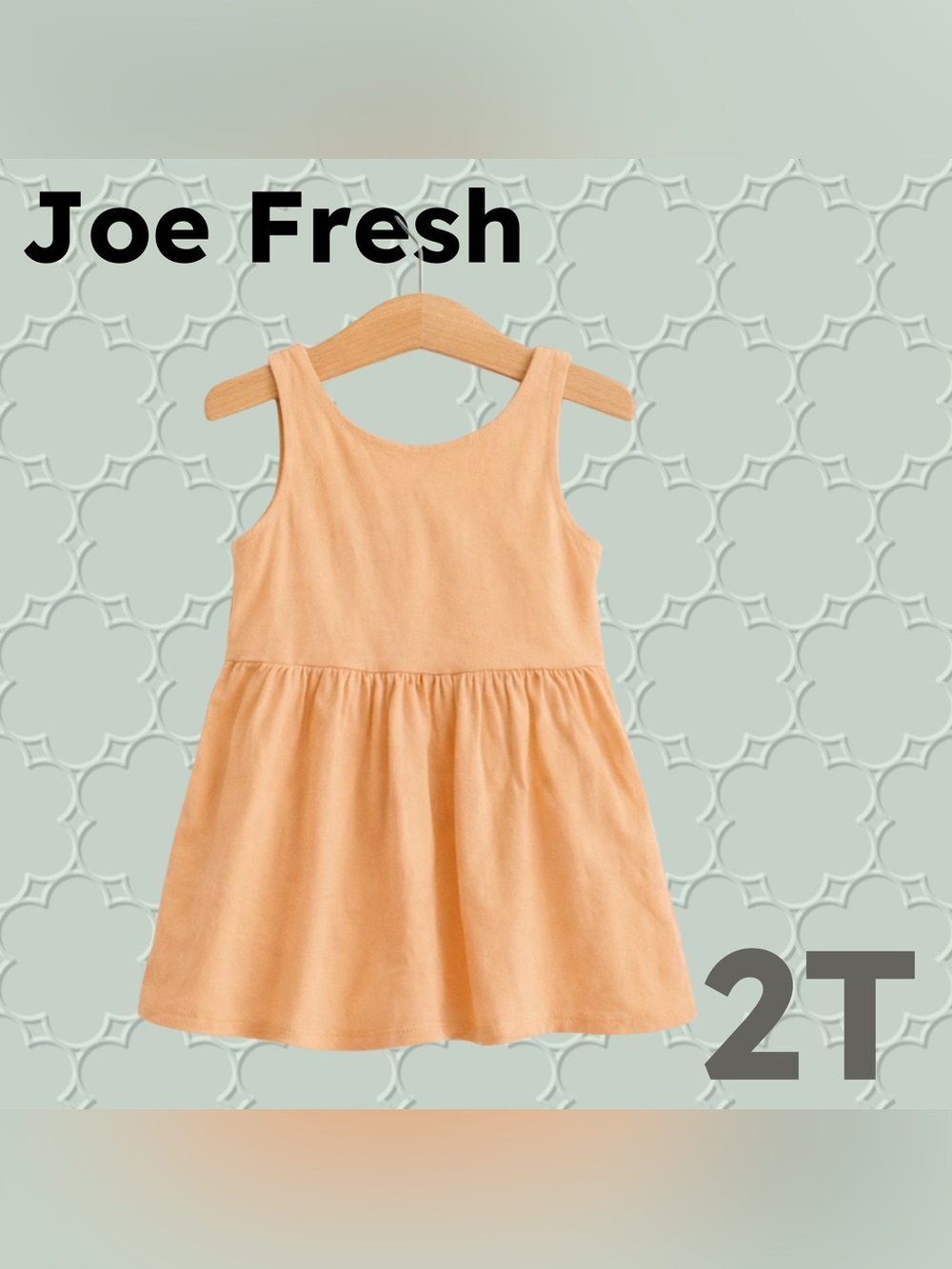 🇨🇦👌GUC JOE FRESH | 2T | Cozy & Casual Peach toddler summer dress